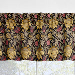 Floral Damask Valances and Tier Curtains – Kelmscott Blue or Rose Gold