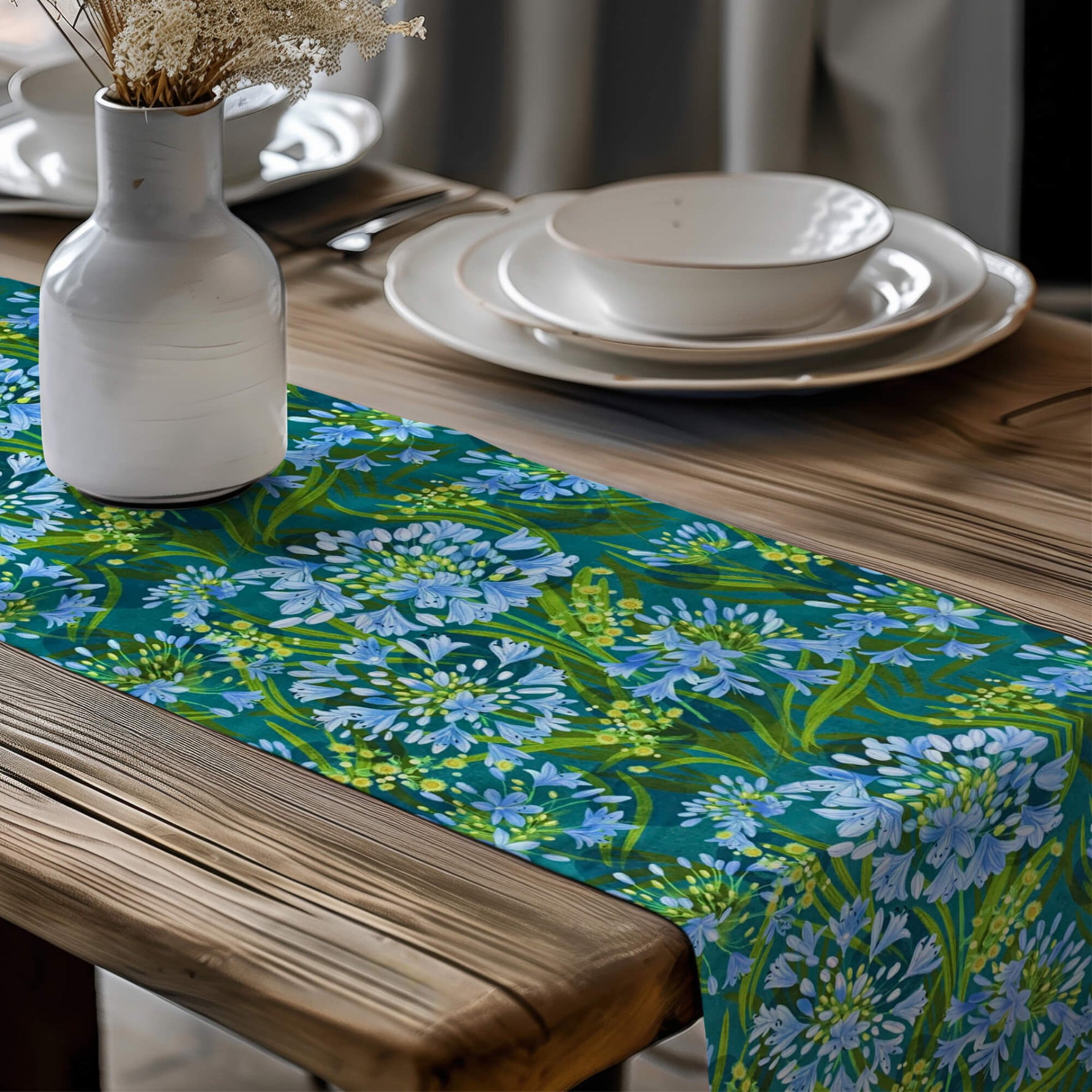 Floral Table Runners and Placemats – Lily of the Nile & Daisy Prints