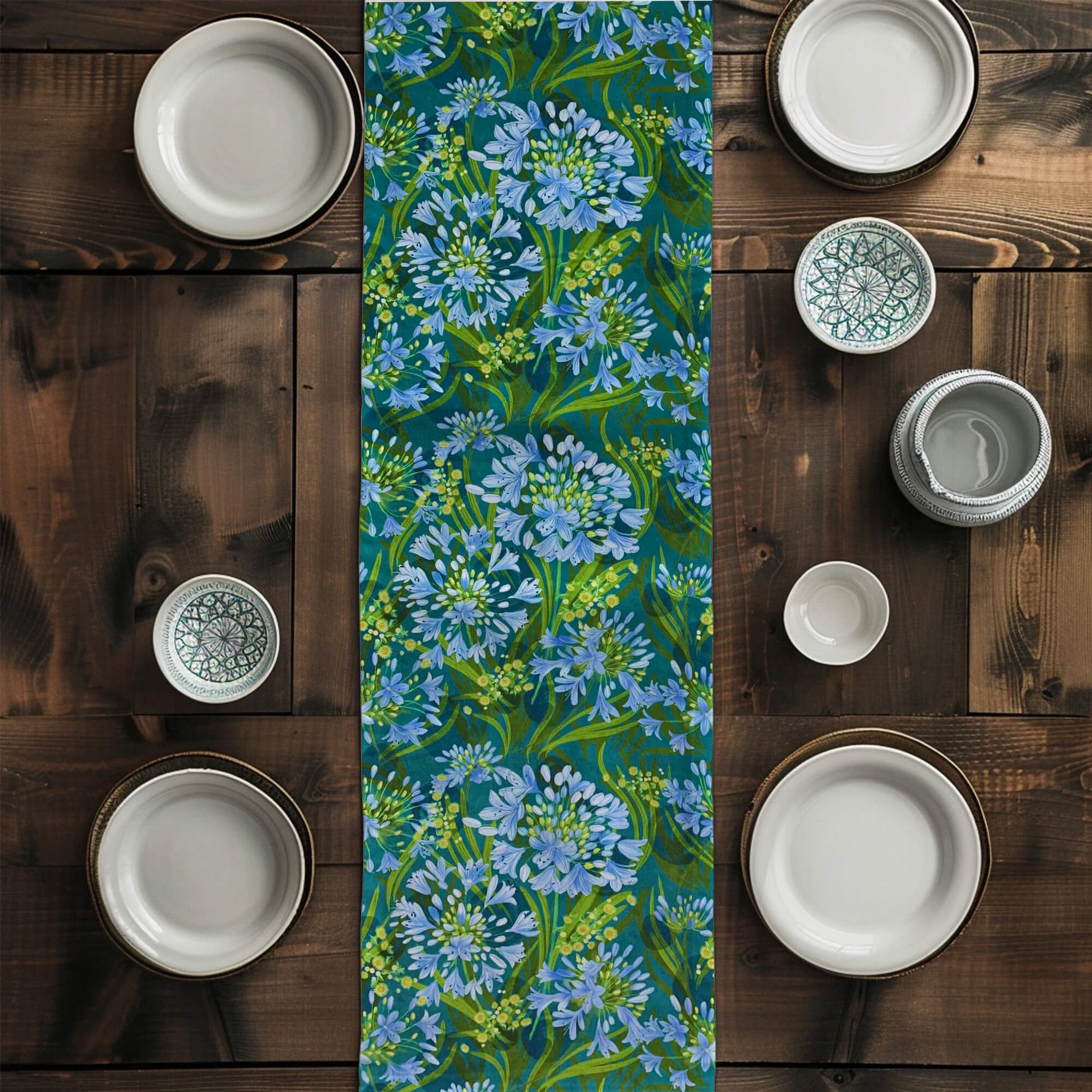 Floral Table Runners and Placemats – Lily of the Nile & Daisy Prints
