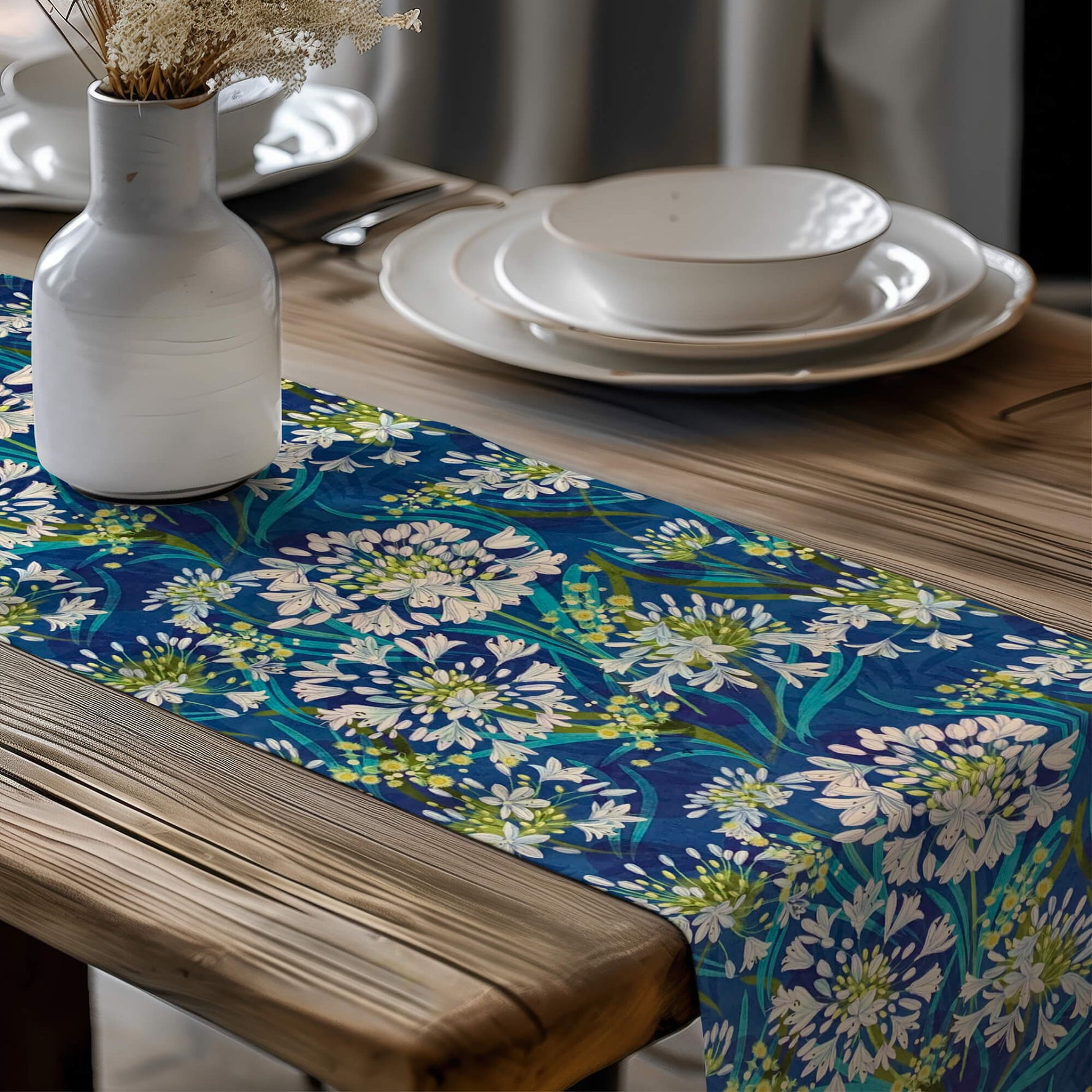 Floral Table Runners and Placemats – Lily of the Nile & Daisy Prints
