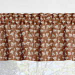 Queen Anne’s Lace Valances and Tier Curtains – Delicate Floral Rust Colored