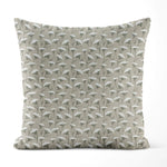 Decorative pillow with floral pattern on a beige background