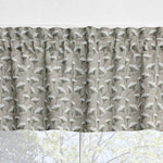 Queen Anne’s Lace Valances and Tier Curtains – Delicate Floral Taupe