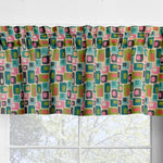 Geometric II Retro Valances Cafe and Curtains Mid - Century Style