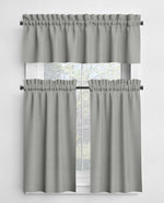 Gray and Black Valances and Cafe Curtains - Stone, Slate, Charcoal