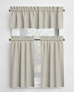 Gray and Black Valances and Cafe Curtains - Stone, Slate, Charcoal