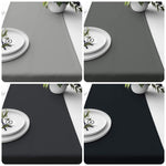 Gray & Black Fall Table Runners and Placemats – Modern Neutral Elegance