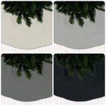 Gray & Black Christmas Tree Skirts – Modern Holiday Style