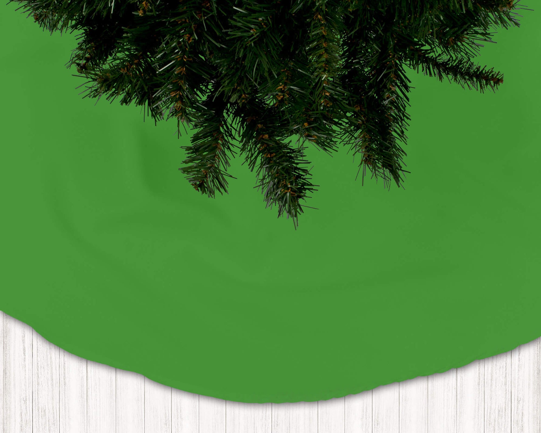 Green Christmas Tree Skirts – Festive & Handcrafted