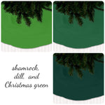 Green Christmas Tree Skirts – Festive & Handcrafted
