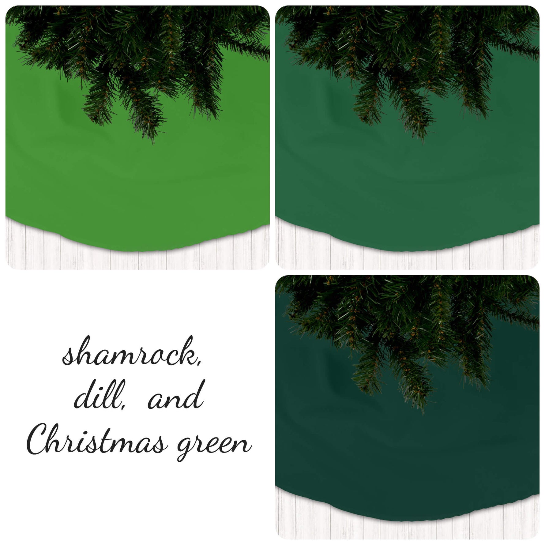 Green Christmas Tree Skirts – Festive & Handcrafted