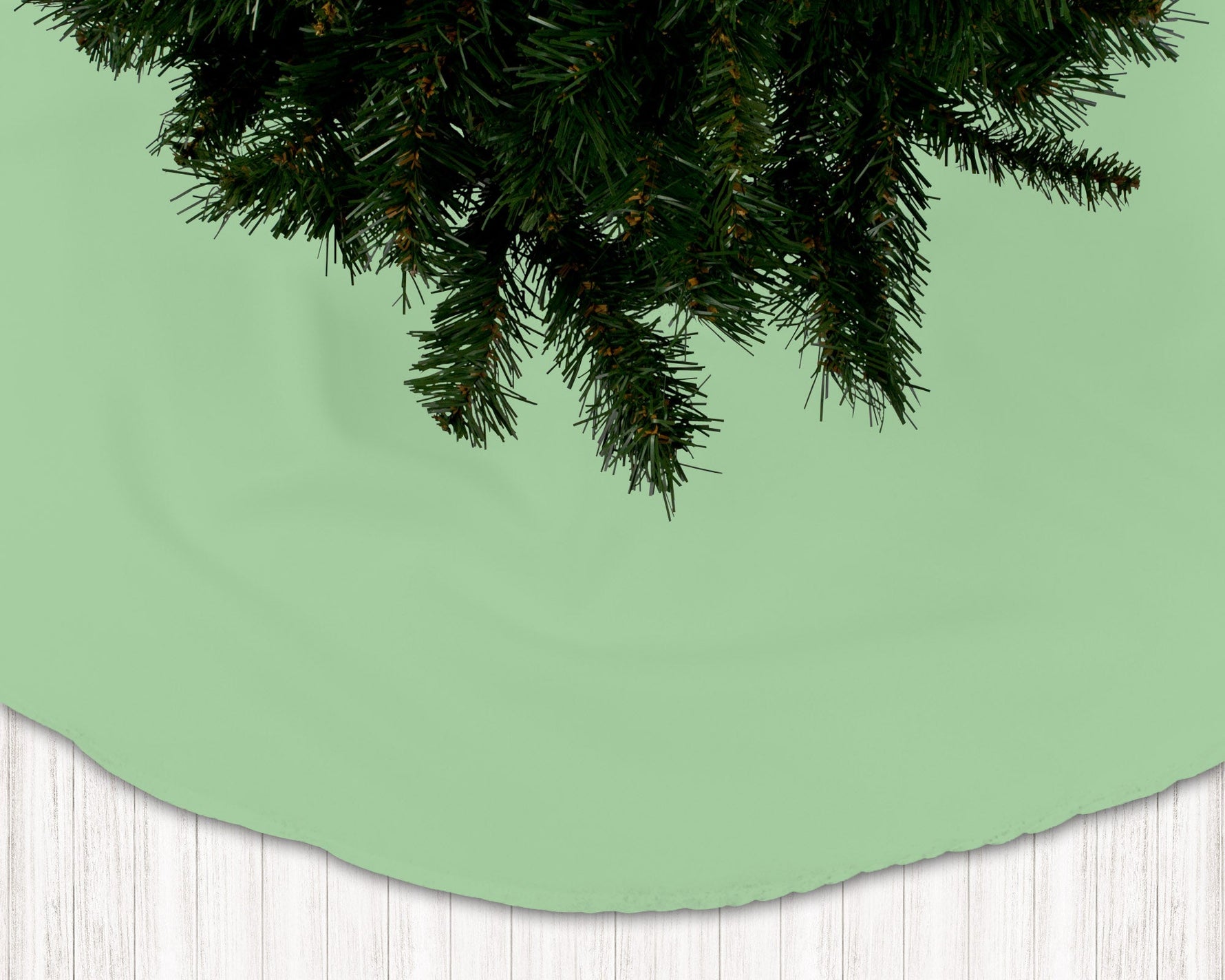 Green Christmas Tree Skirts – Mint, Prairie & Hunter Tones