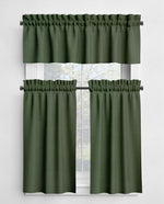 Green Cotton Cafe Curtains & Valances – Pistachio, Cactus, Pine