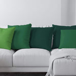 Green Cotton Pillow Covers and Euro Shams – Shamrock to Christmas Hues