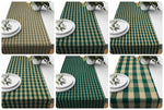 Green Plaid Table Runners – Rustic Farmhouse Style