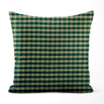 Green & Tan Plaid Pillow Covers and Euro Shams – Rustic Farmhouse Style