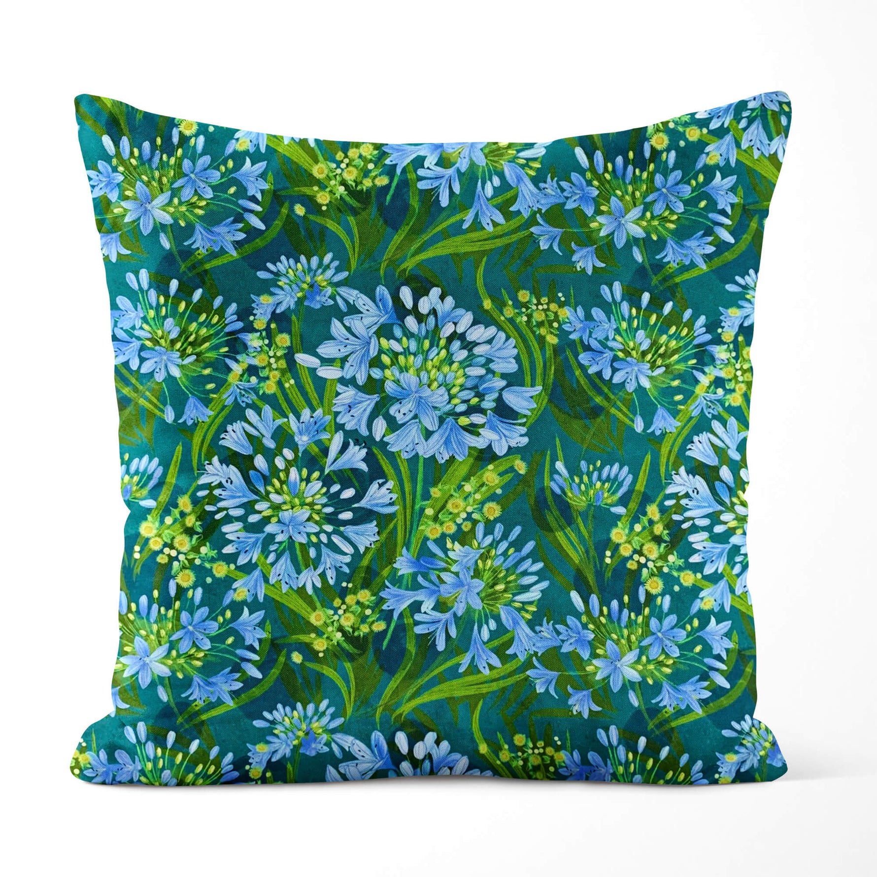 Lily of the Nile Floral Pillow Covers and Euro Shams - Cottage & Coastal Decor