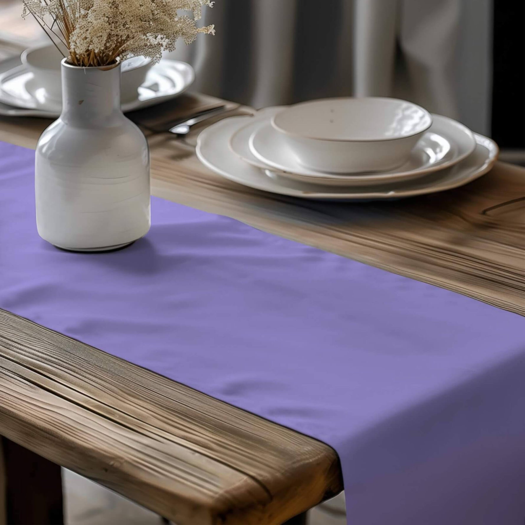 Lavender and Purple Table Linens – Solid Color Runners & Mats