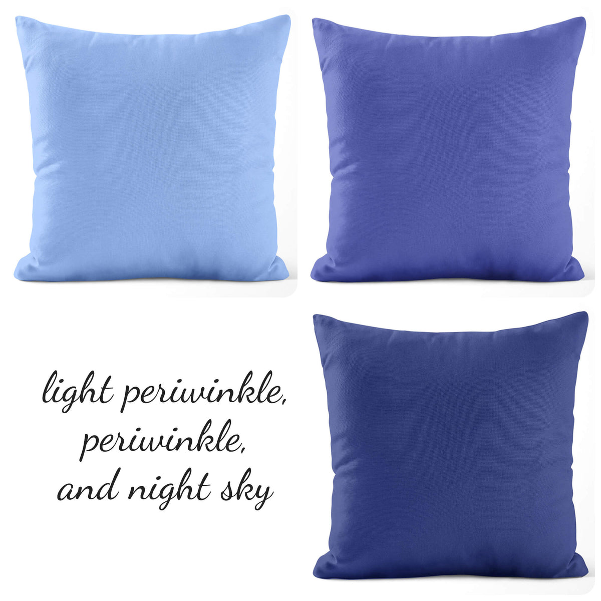 Lavender & Periwinkle Pillow Covers and Euro Shams – USA Cotton Fabric