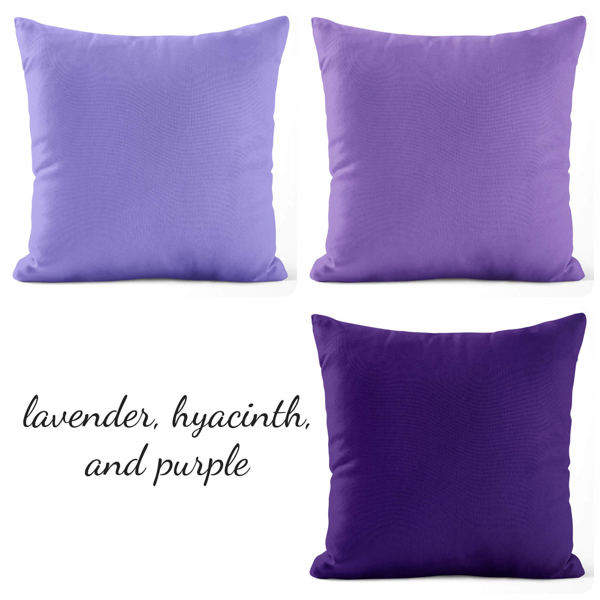 Lavender & Purple Cotton Pillow Covers and Euros Shams – Custom Sizes