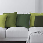 Light Pistachio, Terrain Cactus, Dark Pine Green Throw Pillow Covers and Euro Shams