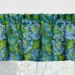 Lily of the Nile Floral Kitchen Valances and Cafe Curtains