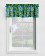 Lily of the Nile Floral Kitchen Valances and Cafe Curtains