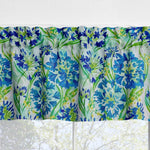 Lily of the Nile Floral Kitchen Valances and Cafe Curtains