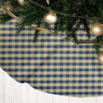 Navy Blue & Tan Plaid Tree Skirts – Farmhouse Christmas