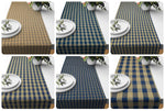 Navy Plaid Table Runners – Rustic Farmhouse Charm