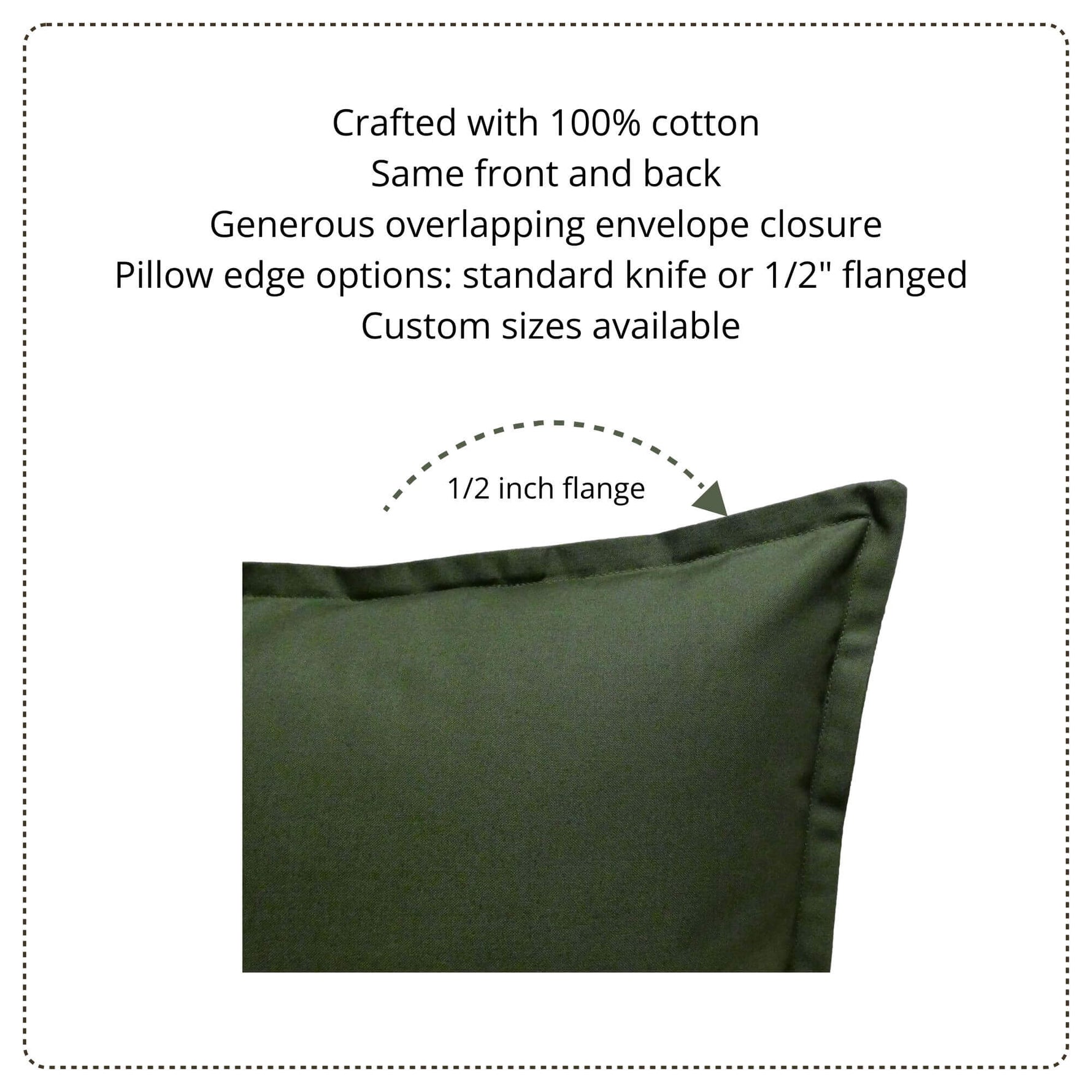 pillow cover description, 