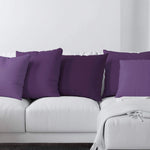 Concord, Amethyst, and Prune Throw Pillow Covers and Euro Shams