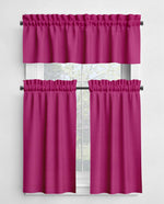 Pink Cotton Valances and Cafe Curtains - Berrylicious