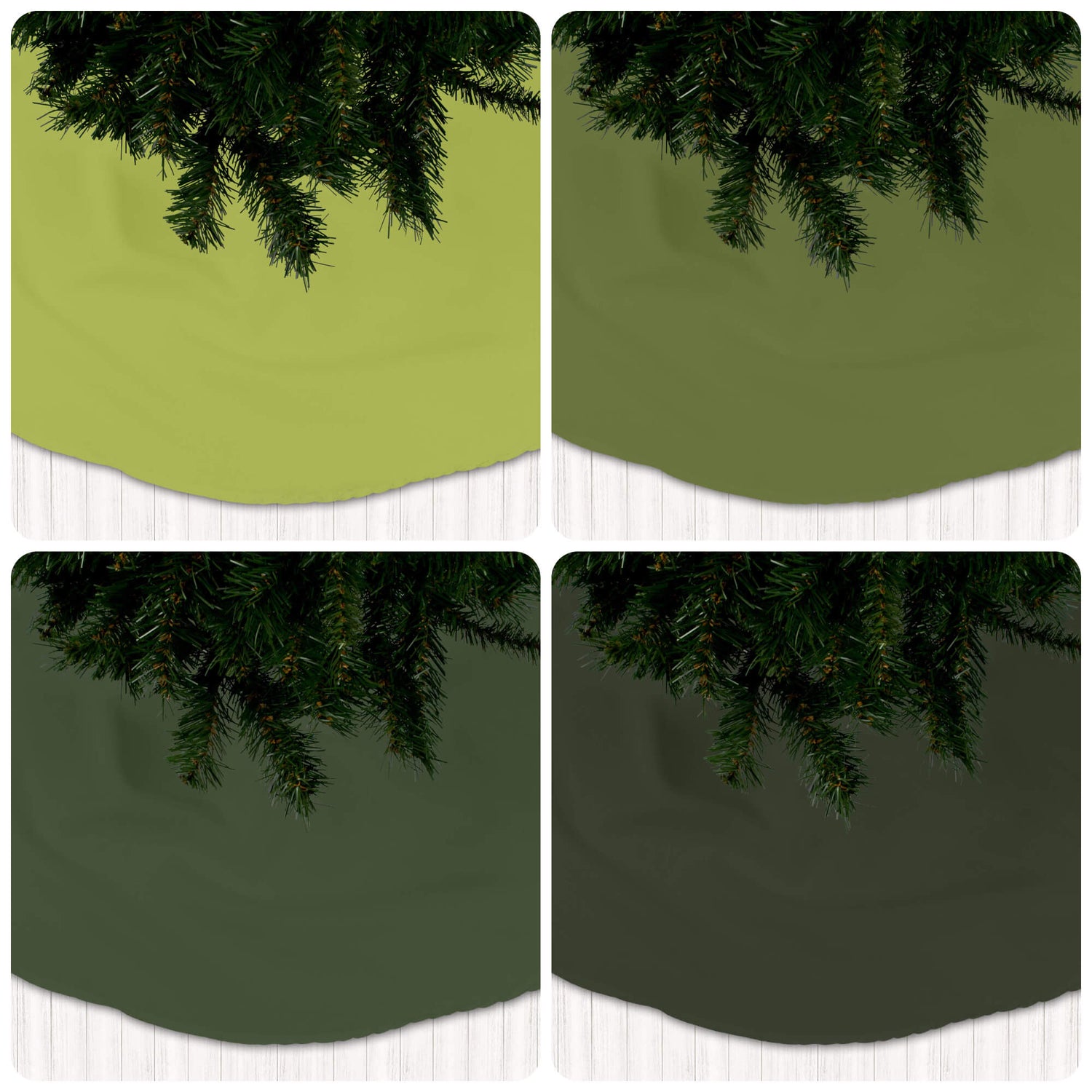 Green Christmas Tree Skirts – Nature-Inspired Holiday Colors