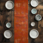 Gold and Orange Abstract Grunge Table Runners and Placemats