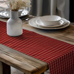 Red Plaid Table Runners – Rustic Farmhouse Decor