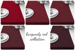 Vibrant Red, Burgundy, and Dark Merlot Table Runners and Placemats