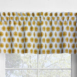 Retro Boho Sunny Faces Valances and Cafe Curtains