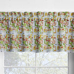 Retro Squares Valances and Cafe Curtains Mid - Century Style
