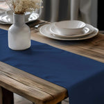 Rich Blue Table Runners and Placemats – Glacier, Lake & Navy Tones