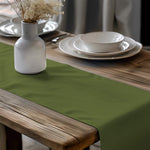 Rich Green Table Runners and Placemats – Pistachio, Cactus & Pine
