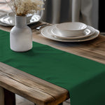Shamrock, Dill and Christmas Green Table Linens – Solid Color Runners & Mats