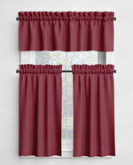 Soft Pink Cotton Valances and Cafe Curtains - Blush and Rhubarb