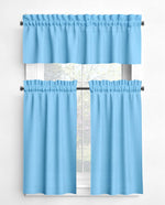 Solid Blue Cotton Valances & Cafe Curtains – Bluebell, Cobalt, Lapis
