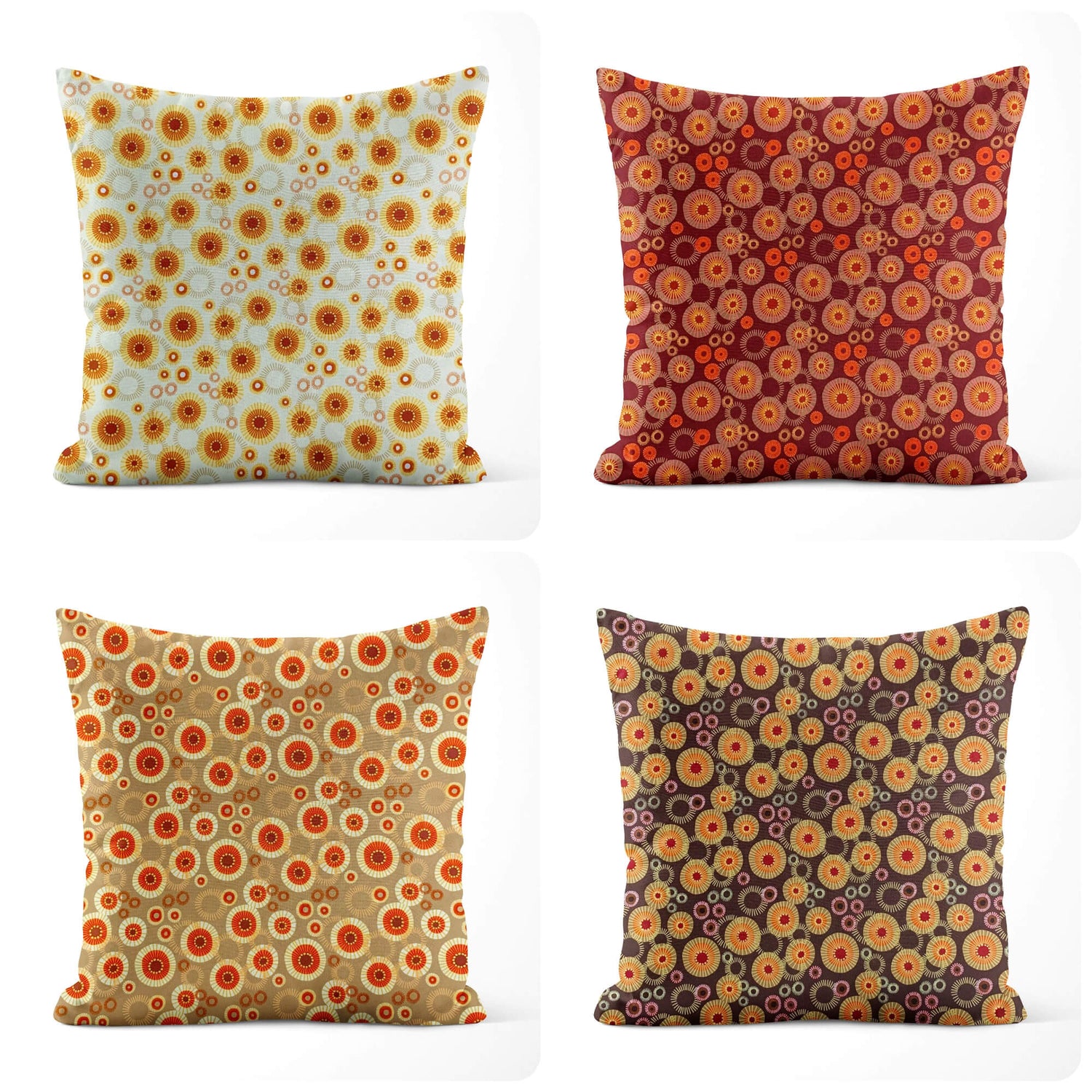 Medallion Sunburst Pillow Covers and Euro Shams