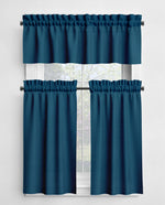 Turquiose Aqua Blue Valances and Cafe Curtains
