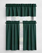 Vibrant Green Valances and Cafe Curtains - Custom Sizes
