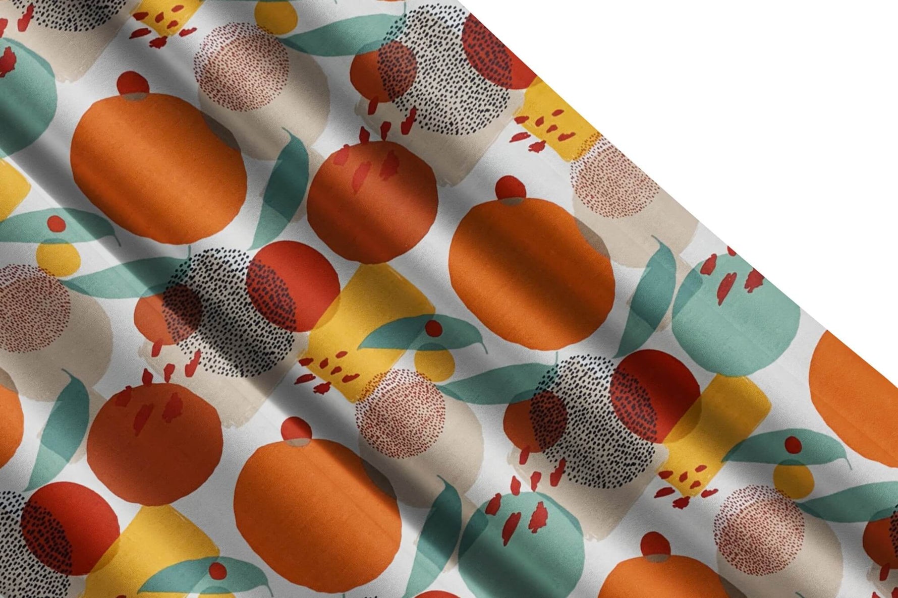 Vintage Fruit Valances – Colorful Abstract Kitchen & Home Curtains