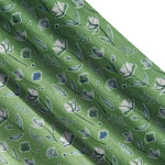 Wildflowers Green and Blue Floral Valances and Cafe Curtains