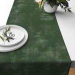 Modern Abstract Grunge Table Runners and Placemats dark green